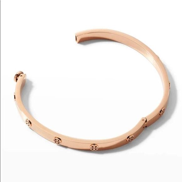 NWT Tory Burch Rose Gold Miller Bangle Bracelet - Picture 4 of 6